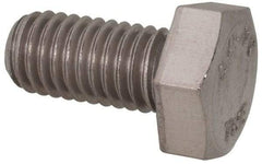 Value Collection - M8x1.25mm Metric Coarse, 16mm Length Under Head Hex Head Cap Screw - Fully Threaded, Grade 316 & Austenitic A4 Stainless Steel, Uncoated, 13mm Hex - Exact Industrial Supply