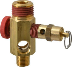 Midwest Control - 1/2" MNPT 150 psi Compressor Tank Manifold - For Use with Portable Air Tank, 1.88" Diam x 2.49" High - Exact Industrial Supply
