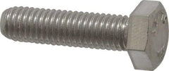 Value Collection - M8x1.25mm Metric Coarse, 30mm Length Under Head Hex Head Cap Screw - Fully Threaded, Grade 316 & Austenitic A4 Stainless Steel, Uncoated, 13mm Hex - Exact Industrial Supply