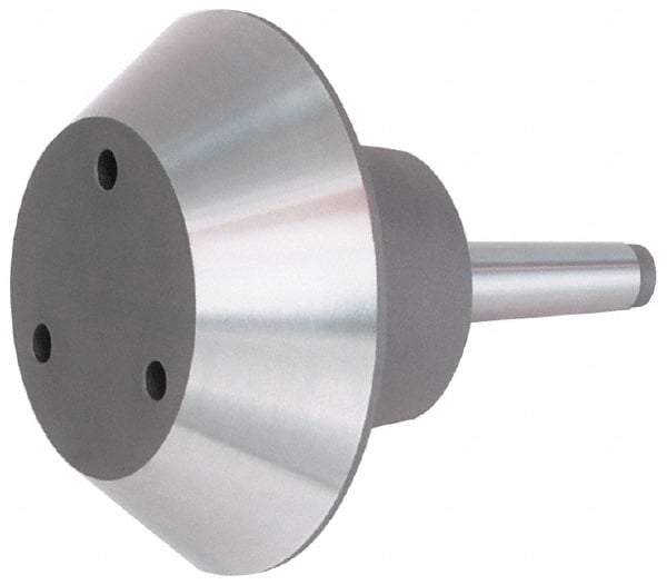 Bison - 5MT Taper, Steel Lathe Pipe Head Point - 9.51" OAL, 3,200 Max RPM, Compatible with Live Centers - Exact Industrial Supply