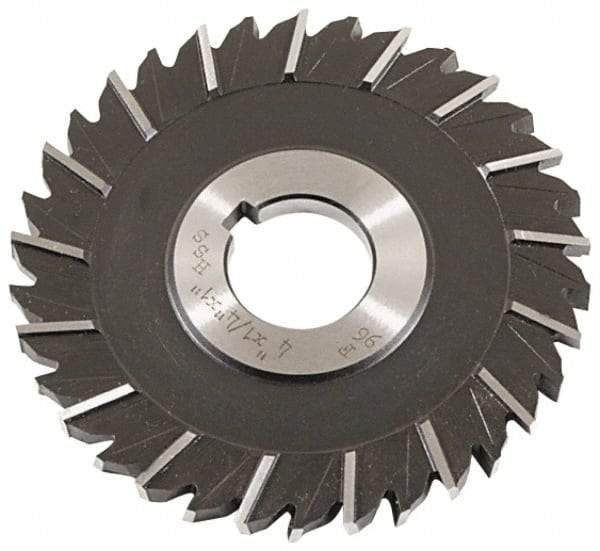 Keo - 5" Blade Diam x 5/32" Blade Thickness, 1" Hole, 36 Teeth, High Speed Steel Side Chip Saw - Staggered Tooth, Arbor Connection, Right Hand Cut, Uncoated - Exact Industrial Supply