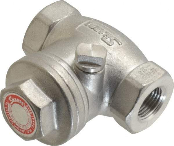 Sharpe Valves - 3/8" Stainless Steel Check Valve - FNPT x FNPT, 200 WOG - Exact Industrial Supply