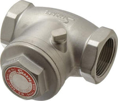 Sharpe Valves - 1-1/4" Stainless Steel Check Valve - FNPT x FNPT, 200 WOG - Exact Industrial Supply