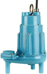 Little Giant Pumps - 2 hp, 16.4 Amp Rating, 230 Volts, Nonautomatic Operation, Effluent Pump - 1 Phase, Cast Iron Housing - Exact Industrial Supply