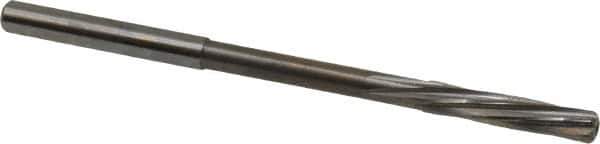 Magafor - 4.32mm Solid Carbide 6 Flute Chucking Reamer - Spiral Flute, 0.177" Straight Shank, 53/64" Flute Length, 3-5/32" OAL - Exact Industrial Supply