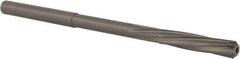 Magafor - #16 Solid Carbide 6 Flute Chucking Reamer - Spiral Flute, 0.177" Straight Shank, 53/64" Flute Length, 3-5/32" OAL - Exact Industrial Supply