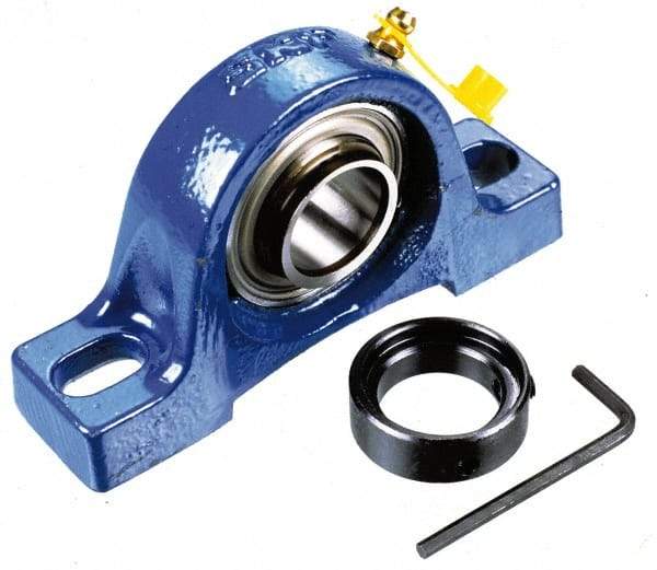 SKF - 1-1/2" ID, Ball Bearing Pillow Block - 1-1/2 Inch Shaft, - Exact Industrial Supply