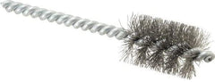 Schaefer Brush - 5/8 Inch Inside Diameter, 13/16 Inch Actual Brush Diameter, Carbon Steel, Power Fitting and Cleaning Brush - 3/16 Shank Diameter, 3-5/8 Inch Long, Twisted Wire Stem, 3/4 Inch Refrigeration Outside Diameter - Exact Industrial Supply