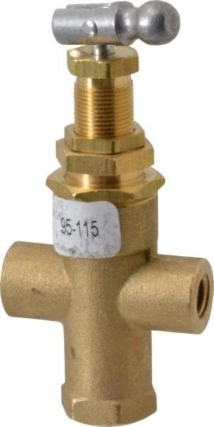 Midwest Control - 95-115 psi Pilot Valve - For Use with Compressed Air Systems, 1.12" Diam x 3.78" High - Exact Industrial Supply