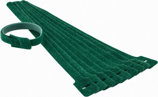SpeedTech - 13" Long Green Nylon & Polyethylene Mountable Cable Tie - 40 Lb Tensile Strength, 3-1/4" Max Bundle Diam - Exact Industrial Supply