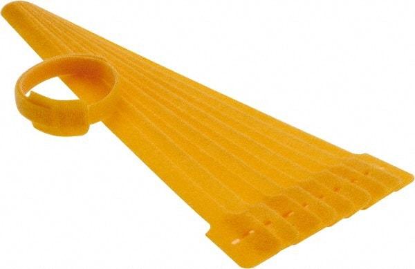 SpeedTech - 13" Long Yellow Nylon & Polyethylene Mountable Cable Tie - 40 Lb Tensile Strength, 3-1/4" Max Bundle Diam - Exact Industrial Supply