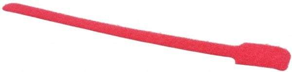 SpeedTech - 9" Long Red Nylon & Polyethylene Mountable Cable Tie - 40 Lb Tensile Strength, 2" Max Bundle Diam - Exact Industrial Supply