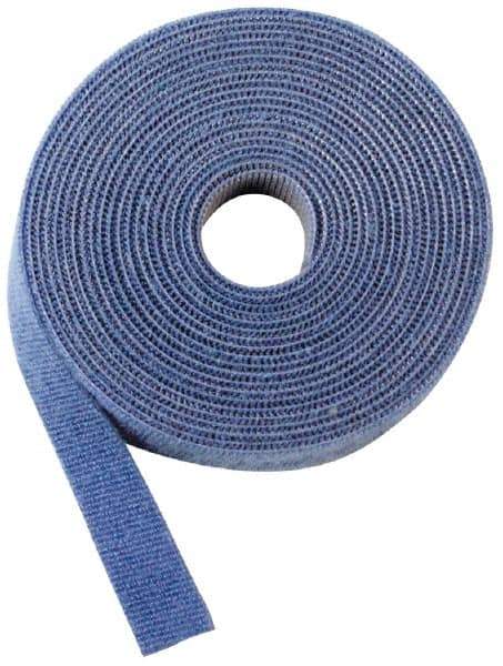 SpeedTech - 75' Long Red Nylon & Polyethylene Hook & Loop Strap - 50 Lb Tensile Strength - Exact Industrial Supply