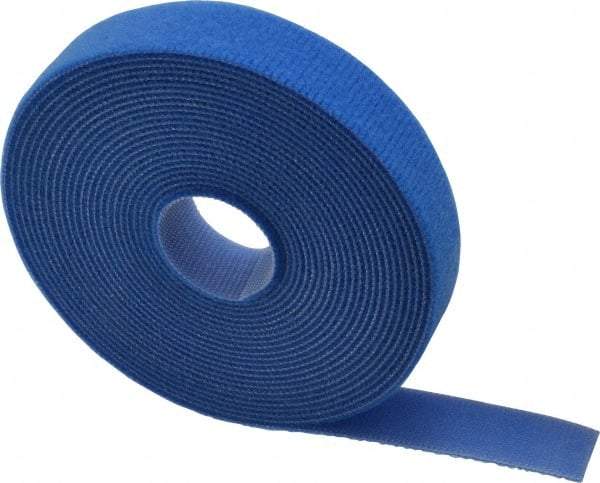 SpeedTech - 15' Long Blue Nylon & Polyethylene Hook & Loop Strap - 50 Lb Tensile Strength - Exact Industrial Supply