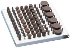 Grier Abrasives - 100 Piece Aluminum Oxide Vitrified Abrasive Point Set - Exact Industrial Supply