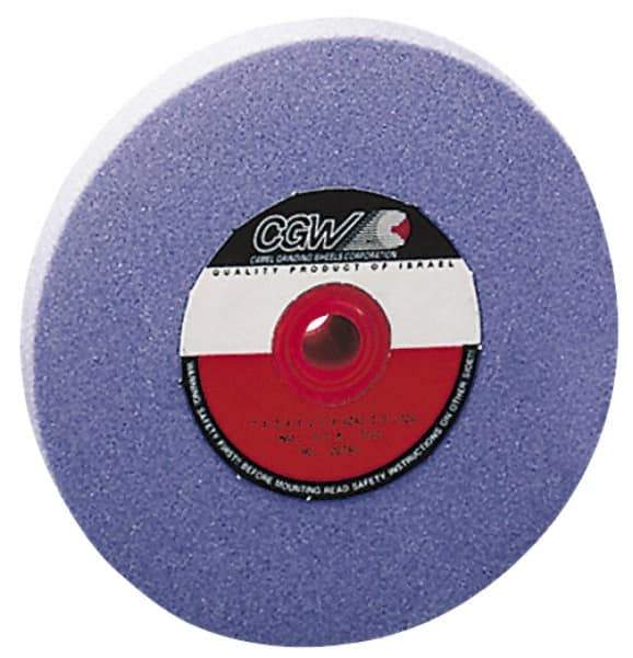Camel Grinding Wheels - 120 Grit Aluminum Oxide Bench & Pedestal Grinding Wheel - 8" Diam x 1" Hole x 1" Thick, 3600 Max RPM, K Hardness, Fine Grade , Vitrified Bond - Exact Industrial Supply