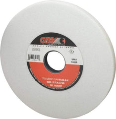 Camel Grinding Wheels - 7" Diam x 1-1/4" Hole x 1/2" Thick, K Hardness, 46 Grit Surface Grinding Wheel - Aluminum Oxide, Type 1, Coarse Grade, 3,760 Max RPM, Vitrified Bond, No Recess - Exact Industrial Supply