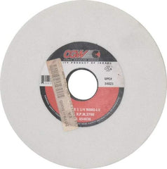 Camel Grinding Wheels - 7" Diam x 1-1/4" Hole x 1/2" Thick, J Hardness, 60 Grit Surface Grinding Wheel - Aluminum Oxide, Type 1, Medium Grade, 3,760 Max RPM, Vitrified Bond, No Recess - Exact Industrial Supply