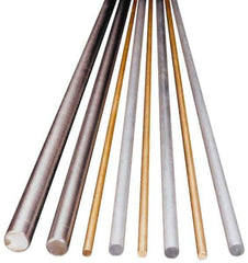 Made in USA - 0.072 Inch Diameter x 12 Inch Long, Brass Round Rod - Alloy 260 - Exact Industrial Supply