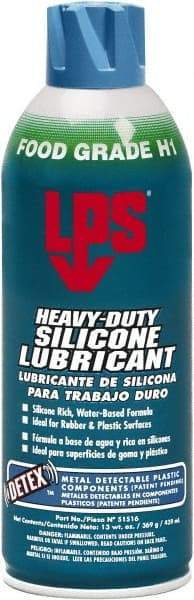 LPS - 16 oz Aerosol Silicone Spray Lubricant - Food Grade - Exact Industrial Supply