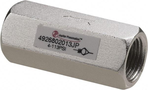 PRO-SOURCE - 3/8" Aluminum Check Valve - Inline, FNPT x FNPT - Exact Industrial Supply