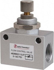 PRO-SOURCE - 1/2" NPT Inline Flow Control Valve - 0 to 140.78 psi & Aluminum Alloy Material - Exact Industrial Supply