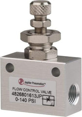 PRO-SOURCE - 1/8" NPT Inline Flow Control Valve - 0 to 140.78 psi & Aluminum Alloy Material - Exact Industrial Supply