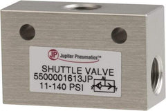 PRO-SOURCE - 1/8" NPS Shuttle Valve - 11.4 to 140.78 psi & Aluminum Alloy Material - Exact Industrial Supply