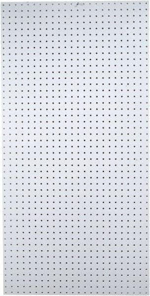 Triton - 48" Wide x 96" High Peg Board Storage Board - 1 Panel, Polypropylene, White - Exact Industrial Supply