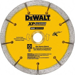 DeWALT - 6" Diam, 7/8" Arbor Hole Diam, Wet & Dry Cut Saw Blade - Diamond-Tipped, Standard Round Arbor - Exact Industrial Supply