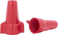 Ideal - 2, 18 to 4, 10 AWG, 600 Volt, Flame Retardant, Wing Twist on Wire Connector - Red, 221°F - Exact Industrial Supply