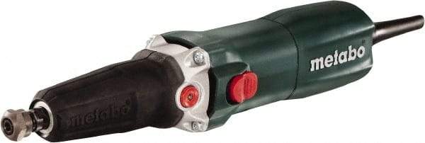Metabo - 1/4 Inch Collet, 10,000 to 30,500 RPM, lnline, Electric Die Grinder - 6.4 Amp - Exact Industrial Supply