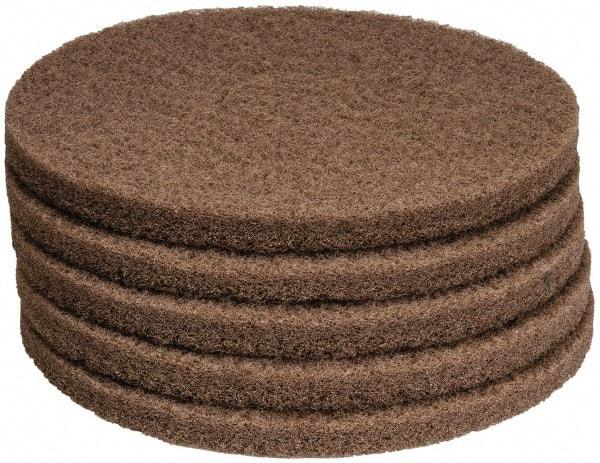 PRO-SOURCE - Polishing Pad - 14" Machine, Tan Pad, Polyester - Exact Industrial Supply
