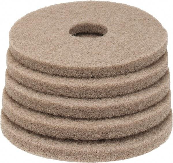 PRO-SOURCE - Polishing Pad - 13" Machine, Tan Pad, Polyester - Exact Industrial Supply