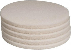 PRO-SOURCE - Polishing Pad - 19" Machine, White Pad, Polyester - Exact Industrial Supply