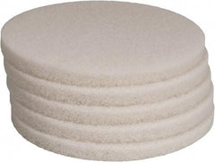 PRO-SOURCE - Polishing Pad - 14" Machine, White Pad, Polyester - Exact Industrial Supply
