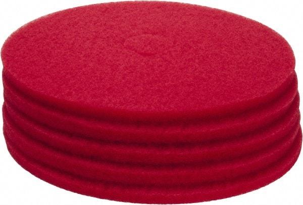 PRO-SOURCE - Polishing Pad - 20" Machine, Red Pad, Polyester - Exact Industrial Supply