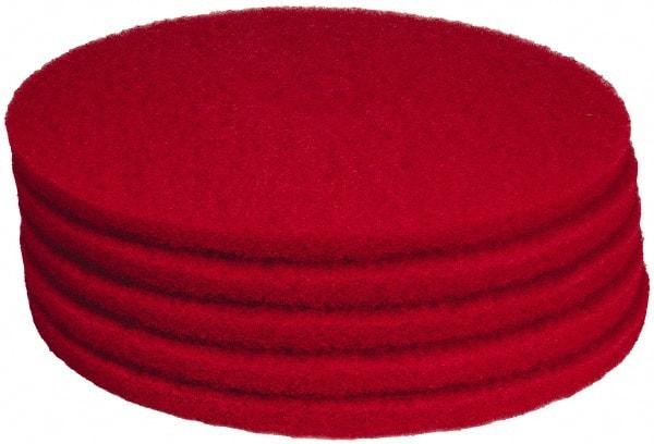 PRO-SOURCE - Polishing Pad - 19" Machine, Red Pad, Polyester - Exact Industrial Supply