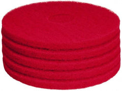 PRO-SOURCE - Polishing Pad - 15" Machine, Red Pad, Polyester - Exact Industrial Supply