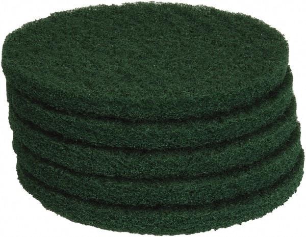 PRO-SOURCE - Stripping Pad - 13" Machine, Green Pad, Polyester - Exact Industrial Supply
