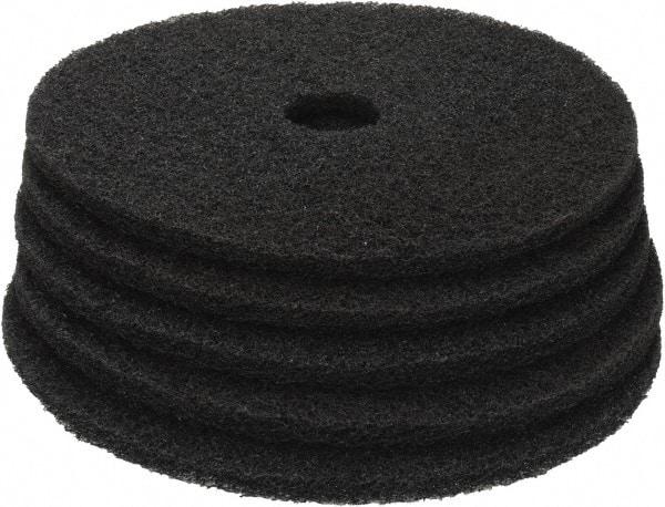 PRO-SOURCE - Stripping Pad - 20" Machine, Black Pad, Polyester - Exact Industrial Supply