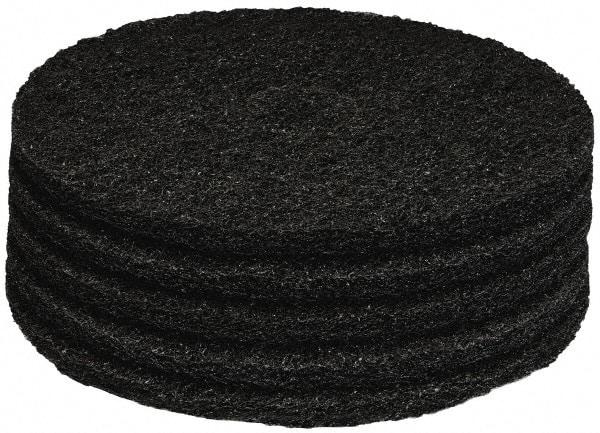 PRO-SOURCE - Stripping Pad - 17" Machine, Black Pad, Polyester - Exact Industrial Supply