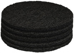 PRO-SOURCE - Stripping Pad - 17" Machine, Black Pad, Polyester - Exact Industrial Supply