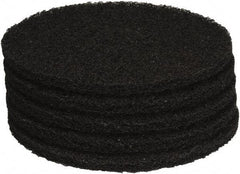 PRO-SOURCE - Stripping Pad - 15" Machine, Black Pad, Polyester - Exact Industrial Supply