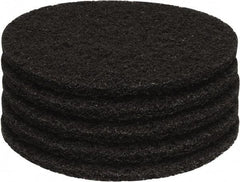 PRO-SOURCE - Stripping Pad - 13" Machine, Black Pad, Polyester - Exact Industrial Supply
