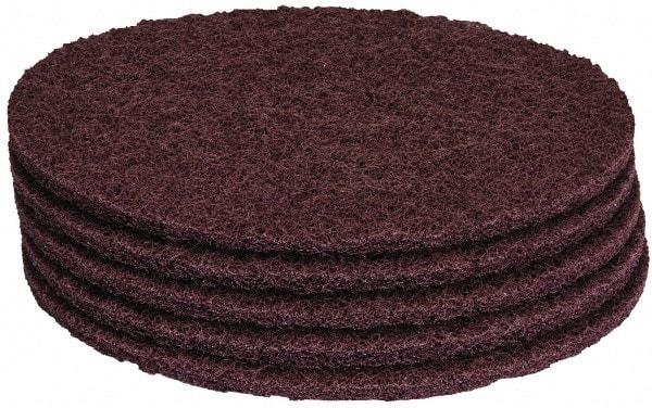 PRO-SOURCE - Stripping Pad - 19" Machine, Maroon Pad, Polyester - Exact Industrial Supply