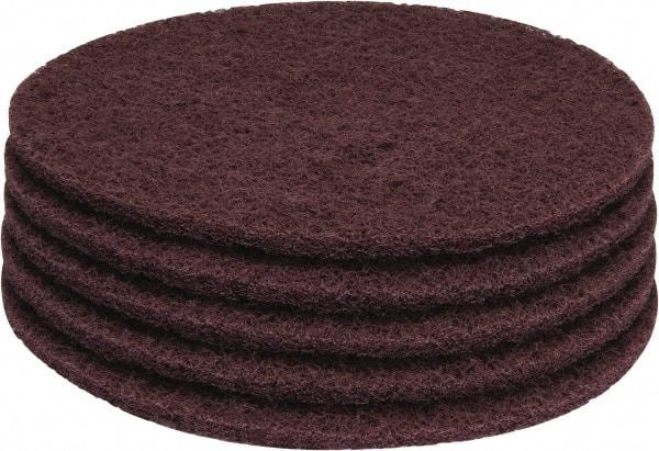 PRO-SOURCE - Stripping Pad - 17" Machine, Maroon Pad, Polyester - Exact Industrial Supply