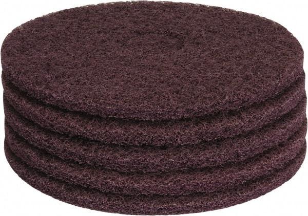PRO-SOURCE - Stripping Pad - 15" Machine, Maroon Pad, Polyester - Exact Industrial Supply