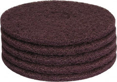 PRO-SOURCE - Stripping Pad - 15" Machine, Maroon Pad, Polyester - Exact Industrial Supply