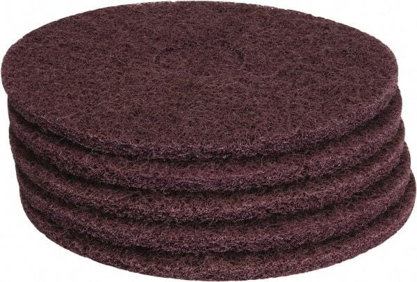 PRO-SOURCE - Stripping Pad - 14" Machine, Maroon Pad, Polyester - Exact Industrial Supply